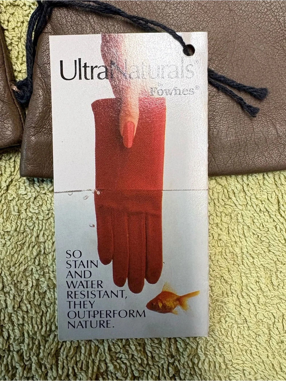 Fownes Ultra Naturals leather gloves.